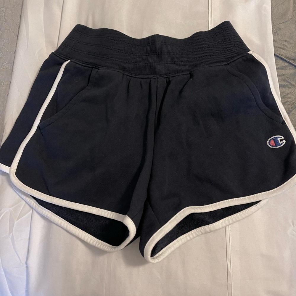 Champion womens navy blue athletic training shorts